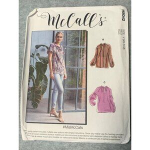 McCalls M8042 Misses Tops Sewing Pattern XSmall Small Medium uncut